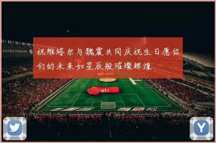 祝维塔尔与魏震共同庆祝生日愿你们的未来如星辰般璀璨辉煌